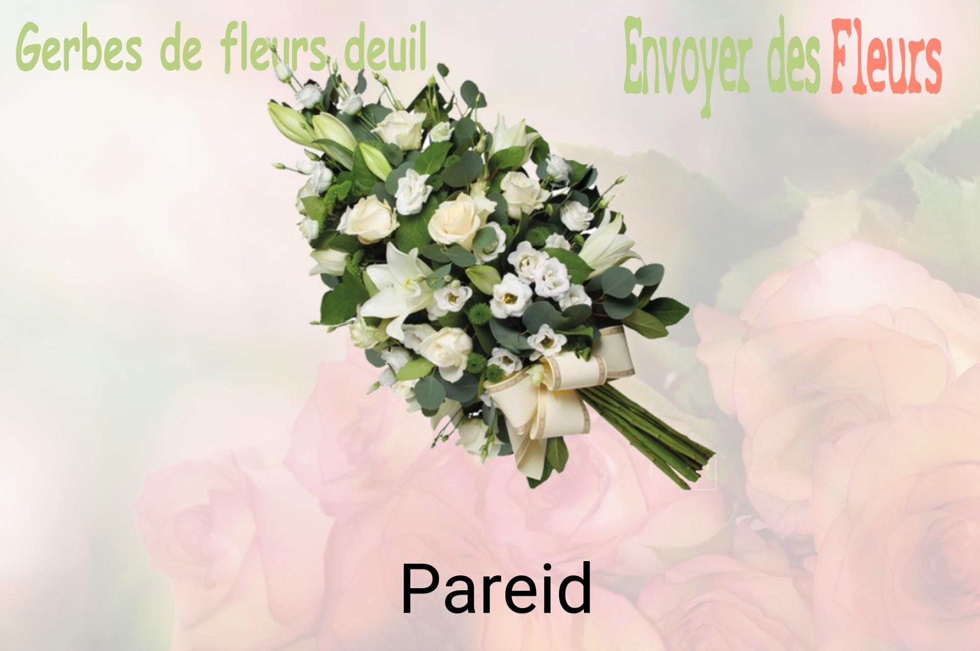 Gerbe de fleurs de deuil livrée à Pareid